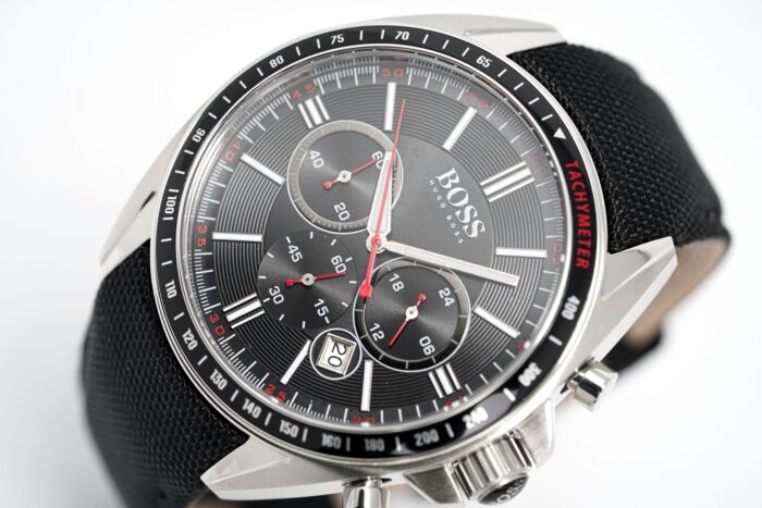 Hugo Boss Men's Watch Chronograph Black Driver Fabric Leather - HB1513087 - Image 8